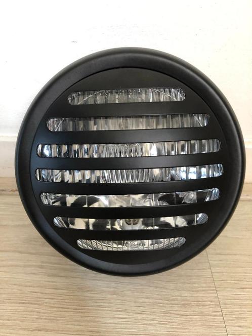 Koplamp zwart caferacer bobber scrambler lijn rooster, Motoren, Tuning en Styling, Ophalen of Verzenden