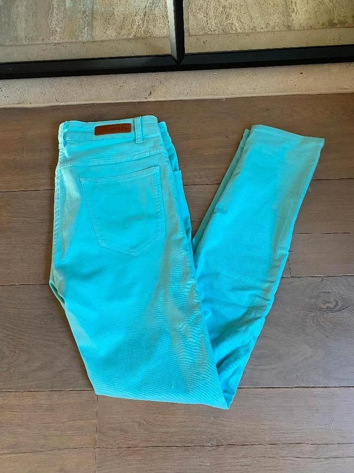 SCAPA turquoise broek model Romy - 38, Kleding | Dames, Spijkerbroeken en Jeans, Zo goed als nieuw, W30 - W32 (confectie 38/40)