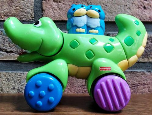 Stappende krokodil - Fisher Price - Uitstekende staat - € 7, Kinderen en Baby's, Speelgoed | Fisher-Price, Zo goed als nieuw, Duw- of Trekspeelgoed