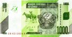 Congo 1000 Francs 2013, P101b, UNC, Postzegels en Munten, Los biljet, Ophalen of Verzenden, Overige landen