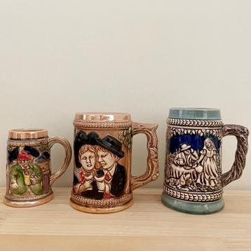 Lot de 11 chopes à bière made in Japan/Germany beschikbaar voor biedingen