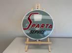 Panneau d'affichage émaillé Sparta Service, Enlèvement ou Envoi, Utilisé, Panneau publicitaire