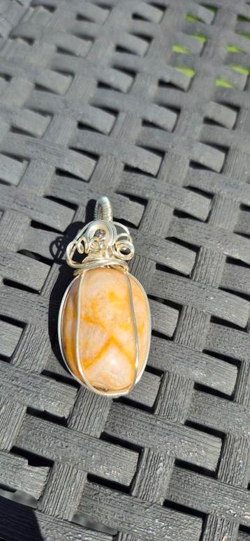 golden healer limoniet hanger zilver spirituele edelstenen beschikbaar voor biedingen