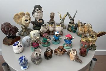 Collectie uilen (41 stuks) klein/groot beschikbaar voor biedingen