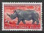 Belgisch Congo 1959 - Yvert 351 - Rhinoceros (ZG), Postzegels en Munten, Verzenden, Overige landen, Postfris
