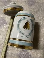 Decoratieve porseleinen pot - gouden bijenpatroon, Ophalen