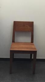 6 massief teak eetkamer stoelen, Huis en Inrichting, Stoelen, Ophalen, Gebruikt, Hout