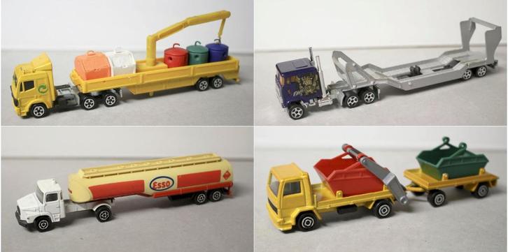 véhicules_Majorettes_camions_échelle 1 :87 et 1 :100_lot 3, Hobby en Vrije tijd, Modelauto's | Overige schalen, Gebruikt, Bus of Vrachtwagen
