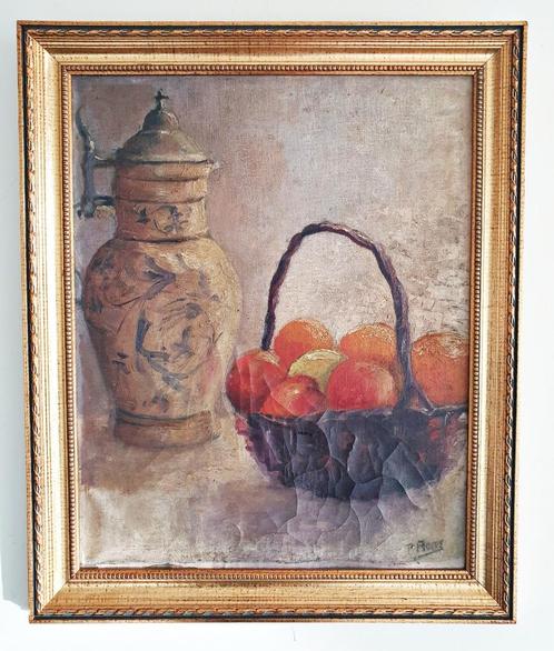 Roland Rens: Stilleven met appelen, Antiek en Kunst, Kunst | Schilderijen | Klassiek, Ophalen of Verzenden