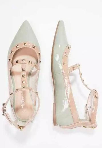 NIEUW! TAMARIS Ballerina’s met enkelbandje en studs maat 38 beschikbaar voor biedingen