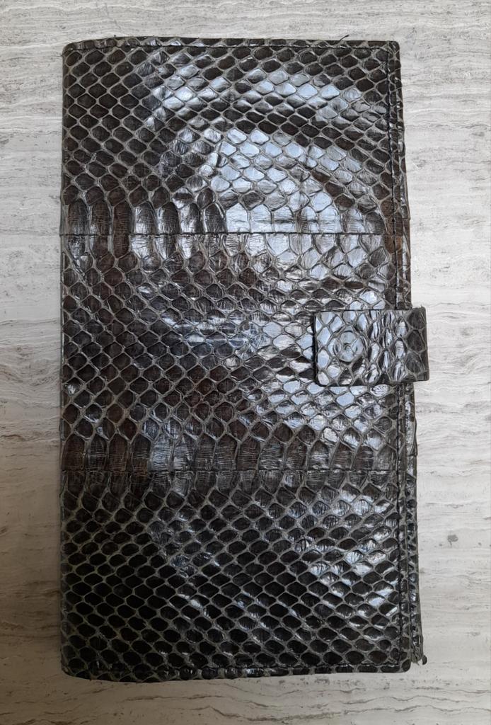Handtasje van slangenleer, Handtassen en Accessoires, Portemonnees, Gebruikt, Leder, Ophalen of Verzenden
