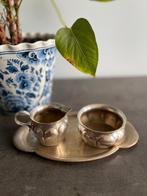 Ensemble crème vintage en alpaga argenté de haute qualité, Enlèvement, Argent