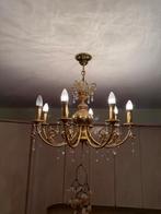 Koperen luster met kristallen belletjes, Enlèvement, Cuivre