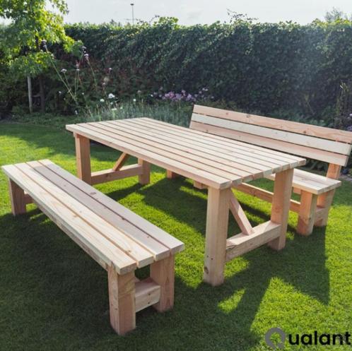 Douglashout - Gloednieuwe Tuintafels, Tuin en Terras, Tuintafels, Nieuw, Rechthoekig, Hout, Ophalen of Verzenden
