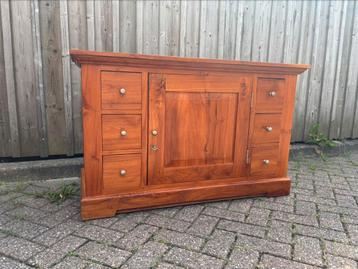 Tv kast teak, Teck, Enlèvement ou Envoi, Moins de 100 cm, 100 à 150 cm