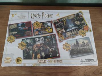 Harry Potter puzzel 5 in 1 gift box  disponible aux enchères