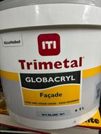 Trimetal globacryl gevel 5 liter wit, Doe-het-zelf en Bouw, Verf, Beits en Lak, Ophalen, 5 tot 10 liter, Wit, Nieuw