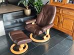 Stressless Consul relax zetel met voetenbank, Enlèvement, Utilisé, Bois