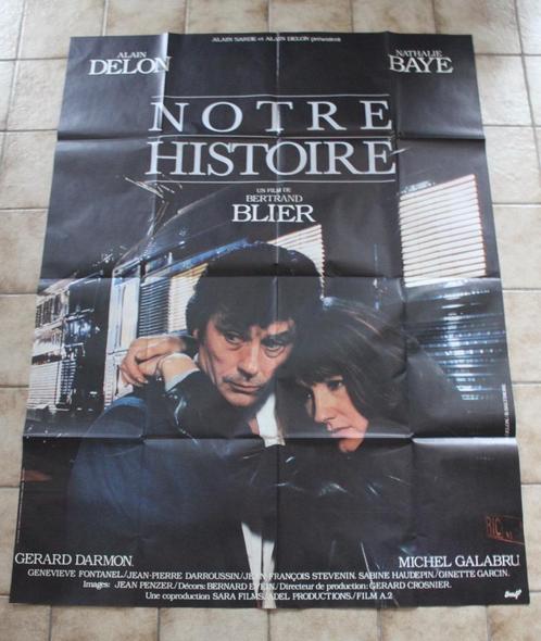 filmaffiche Alain Delon Notre Histoire XL filmposter, Collections, Posters & Affiches, Comme neuf, Cinéma et TV, Affiche ou Poster pour porte ou plus grand