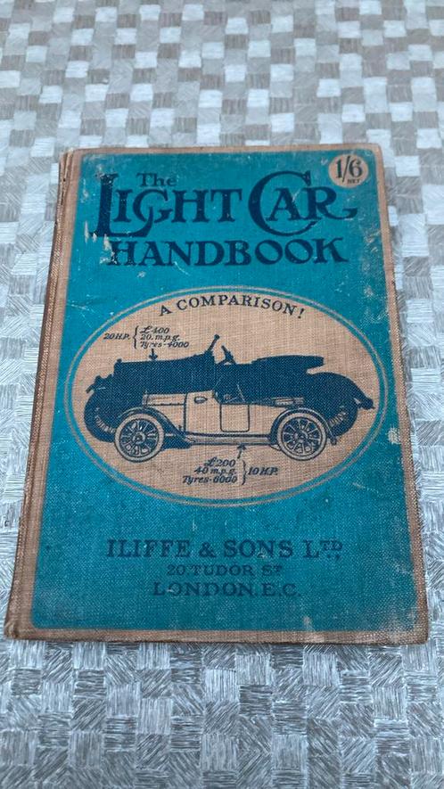 1920’s The Light Car handbook, Livres, Autos | Livres, Utilisé, Général, Enlèvement ou Envoi