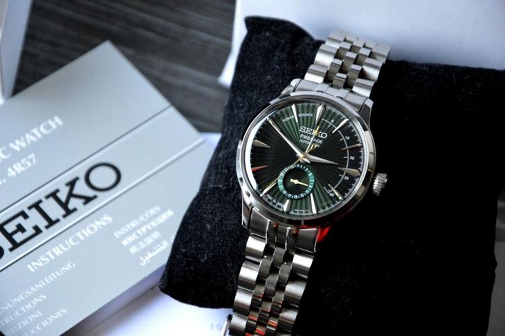 SEIKO PRESAGE Cocktail SSA459J1, Handtassen en Accessoires, Horloges | Heren, Nieuw, Polshorloge, Seiko, Staal, Staal, Ophalen
