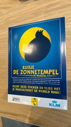 Kuifje sticker musical 2001, Ophalen of Verzenden, Kuifje, Zo goed als nieuw
