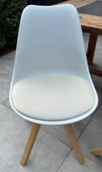Set van vier eetkamerstoelen, Huis en Inrichting, Stoelen, Gebruikt, Wit, Vier, Ophalen