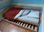 Houten bed met uitschuifbed, Ophalen