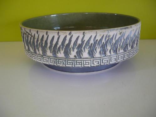 Grote vintage schaal berkenbast motief, Antiek en Kunst, Antiek | Keramiek en Aardewerk, Ophalen of Verzenden