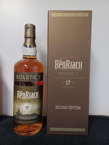 Whisky : 4x Benriach fumosus + 2x Benriach solstice beschikbaar voor biedingen