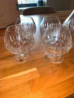 Crystal cognac glazen Atlantis - set van 4, Verzamelen, Glas en Drinkglazen, Ophalen, Zo goed als nieuw