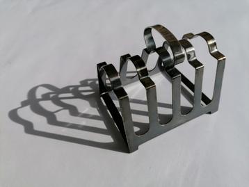 Porte-toast anglais en argent avec poinçon, Enlèvement ou Envoi, Argent