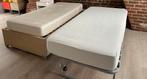 Deux lits simples de 100 x 200 cm, Maison & Meubles, Chambre à coucher | Lits, 100 cm, Beige, Une personne, Enlèvement