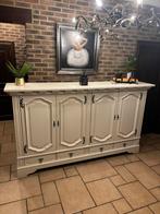 Belle commode haute en chêne brocante, 200 cm ou plus, Avec tablette(s), Comme neuf, Enlèvement