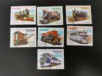 Nicaragua 1981 - treinen - locomotieven, Postzegels en Munten, Ophalen of Verzenden, Gestempeld, Treinen
