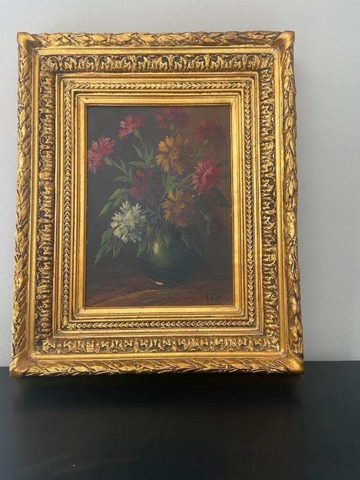 19e eeuws antiek olieverf schilderij in groots barok kader, Antiek en Kunst, Kunst | Schilderijen | Klassiek, Ophalen