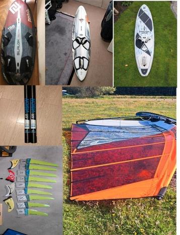 Diverse goede windsurfen spullen. Carbongiek boards Sonntag  beschikbaar voor biedingen
