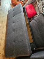 Gevlekte grijze slaapbank van 140x200cm, Zo goed als nieuw, Ophalen, Tweepersoons