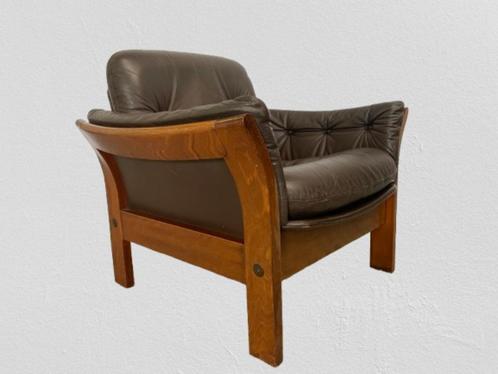 Fauteuils van Georg Thams voor Kvalitet Form Funktion, Huis en Inrichting, Fauteuils, Gebruikt, Hout, Leer, 75 tot 100 cm, Minder dan 75 cm