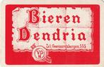 B 10 / KAART BIEREN DENDRIA TEL 555 ROOD WIT, Ophalen of Verzenden, Nieuw, Speelkaart(en)