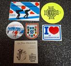 Vintage lot stickers De Elfstedentocht Friesland, Verzamelen, Ophalen of Verzenden, Zo goed als nieuw, Sport