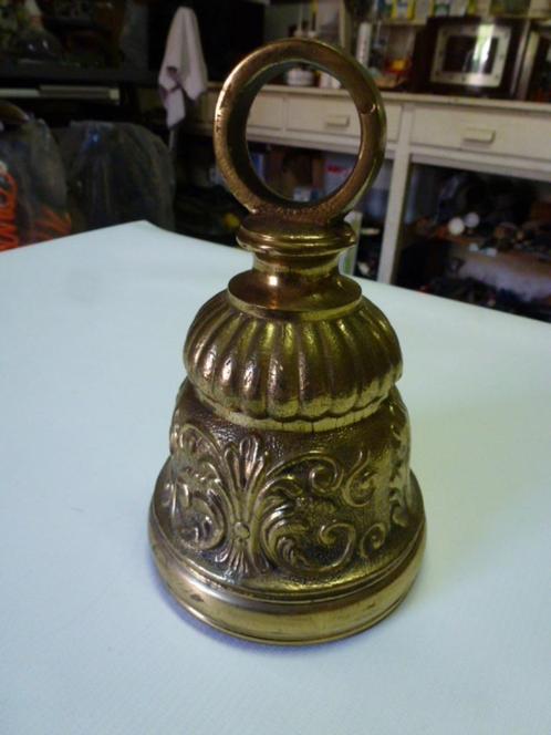 Oude Bronzen tafelbel klok, Antiquités & Art, Antiquités | Bronze & Cuivre, Bronze, Enlèvement ou Envoi