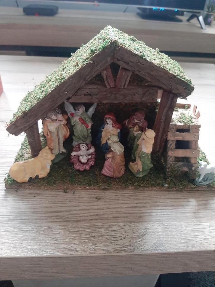 Kerststal 30 x 20 cm, Diversen, Kerst, Zo goed als nieuw, Ophalen of Verzenden