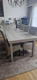 Eettafel met 8 stoelen, Huis en Inrichting, Tafels | Eettafels, Ophalen, Zo goed als nieuw, Vijf personen of meer, Rechthoekig