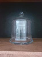 Glazen vaas met deksel 22 cm hoog, Huis en Inrichting, Ophalen, Gebruikt