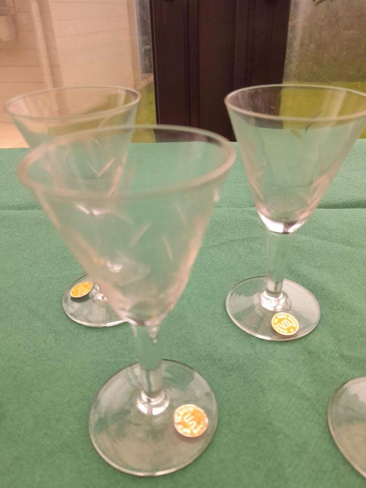 vintage glazen, Antiek en Kunst, Antiek | Glaswerk en Kristal, Ophalen of Verzenden