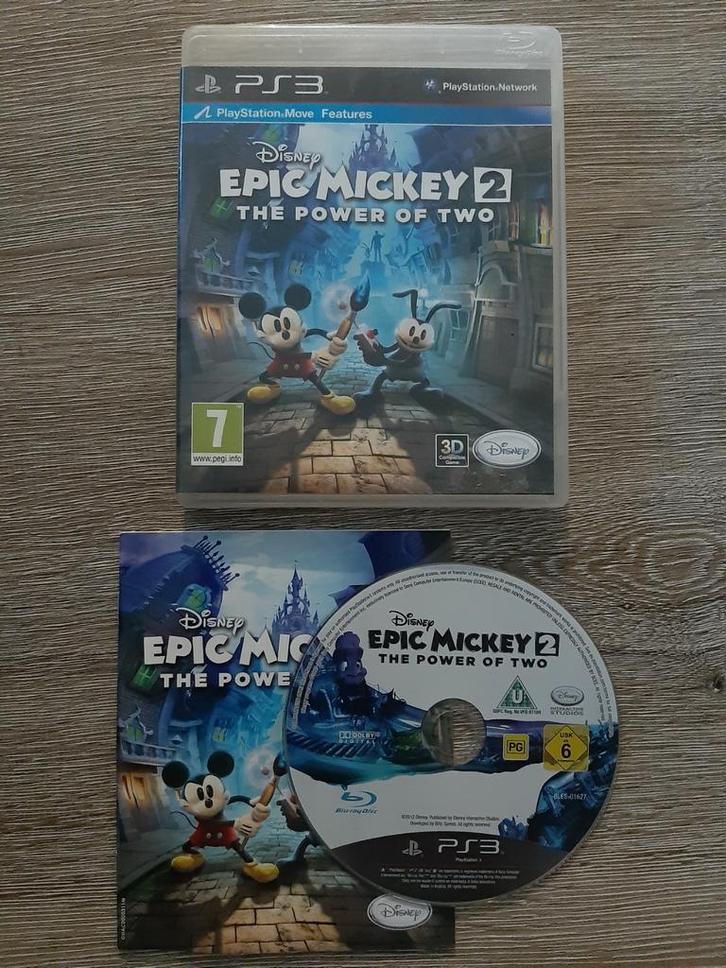 Ps3 epic mickey 2 - the power of two, Consoles de jeu & Jeux vidéo, Jeux | Sony PlayStation 3, Comme neuf, Enlèvement ou Envoi