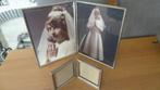 2 x VINTAGE ZILVEREN DUBBELE FOTOLIJSTEN **, Ophalen of Verzenden, Gebruikt