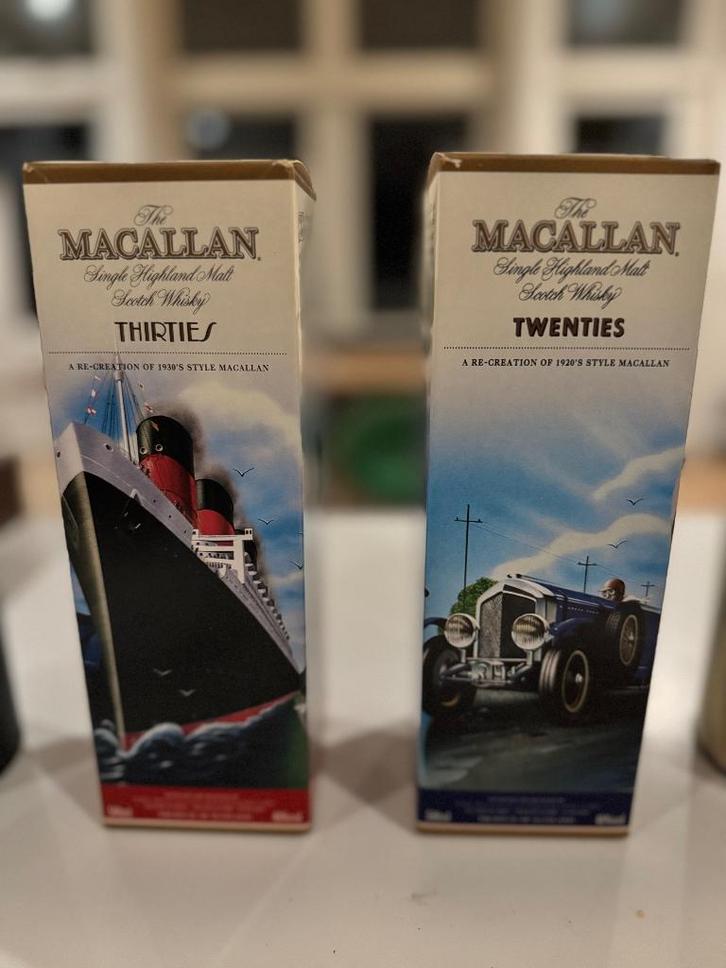 Whisky en cognac (o.a. Macallan), Verzamelen, Wijnen, Nieuw, Overige typen, Vol, Ophalen of Verzenden