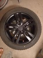 Pneus hiver montés sur jantes alu noires, Auto-onderdelen, Banden en Velgen, Ophalen, 15 inch, Nieuw, Winterbanden